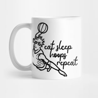 Eat Sleep Hoops Repeat Mug